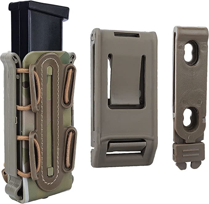 Portador de bolsas para revistas Fast Molle de 9 mm para tiro con Airsoft #M458