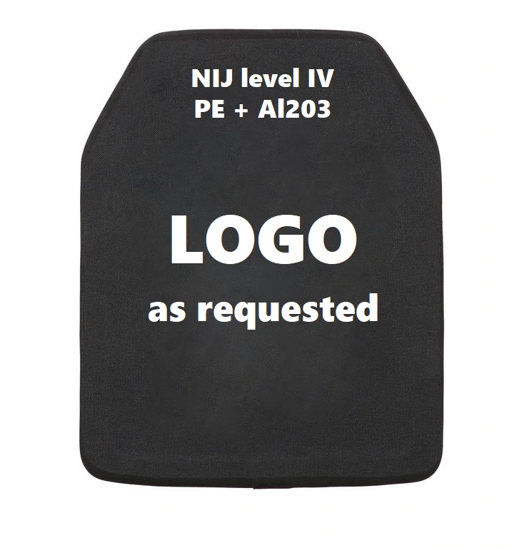 Placa balística de nivel IV (PE + Al203) con certificación NIJ .06
