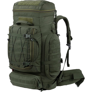  Mochila con marco interno Mochila militar para mochileros Senderismo Camping 70L # 15165